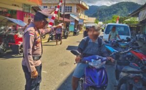 Polsek Tamako Gelar KRYD, Tindak Empat Pengendara Knalpot Brong di Pasar Tamako