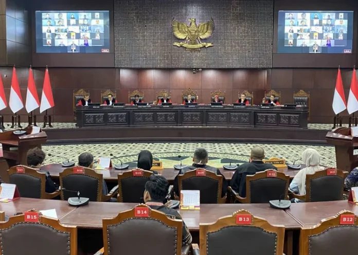 Sidang Mahkamah Konstitusi. (Foto: Ist)