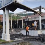 Kebakaran Hanguskan Teras Rumah Jabatan Bupati Kepulauan Sangihe