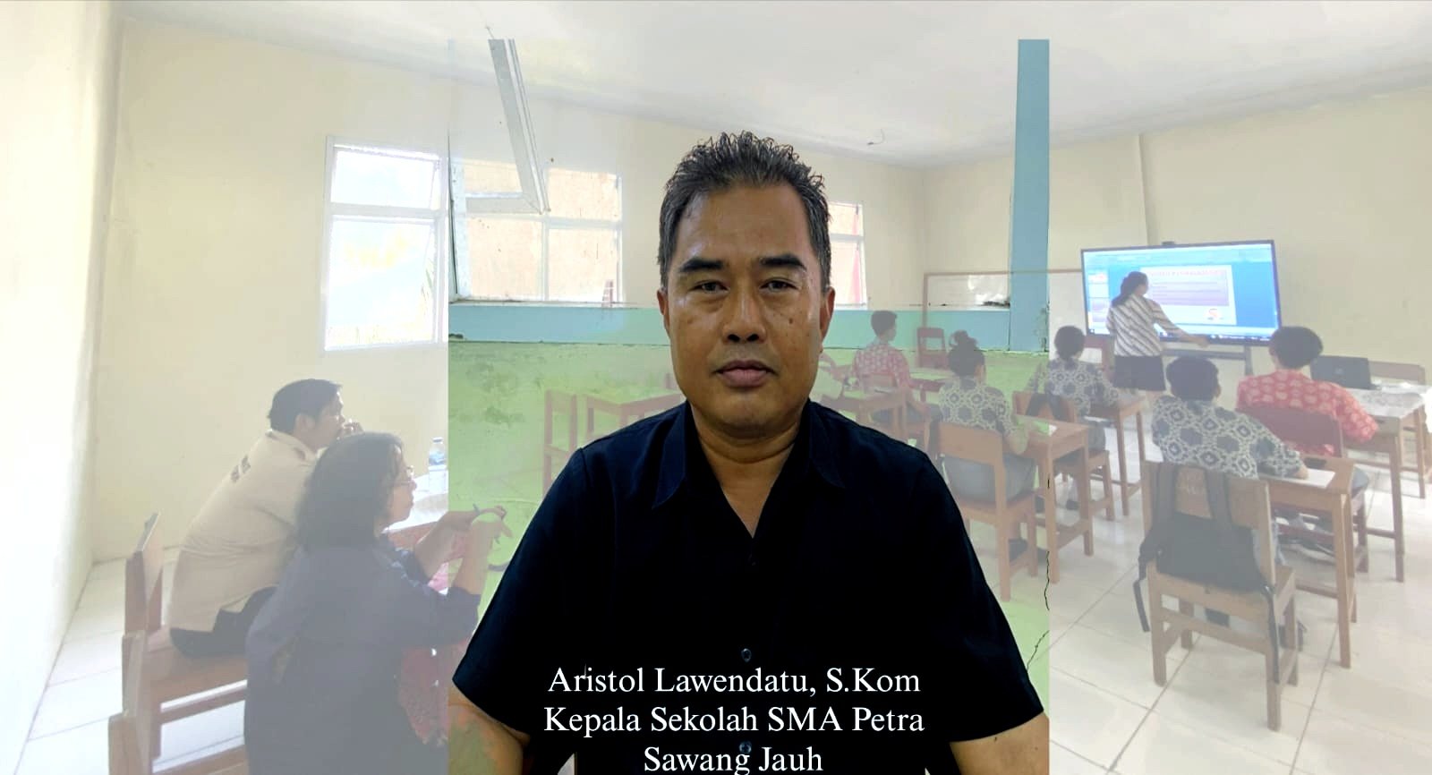 Kepala Sekelah SMA Petra Sawang Jauh, Aristol Lawendatu. (Foto: Ist)