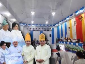 Momentum HUT 601 Sangihe, Bupati Thungari Serahkan Bantuan Rp100 Juta untuk Kepulauan Sitaro