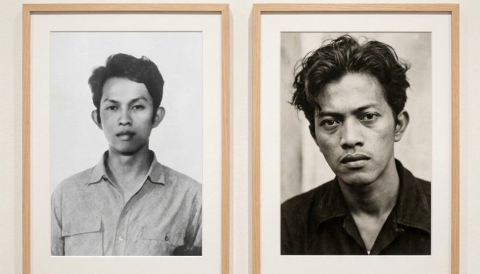 Reproduksi gambar Laurens Koster Bohang (Kiri) dan Chairil Anwar (Kanan). (Foto: Ist)