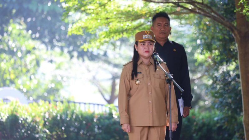 Bupati Sitaro Pimpin Apel Perdana, Tekankan Disiplin dan Pelayanan Publik