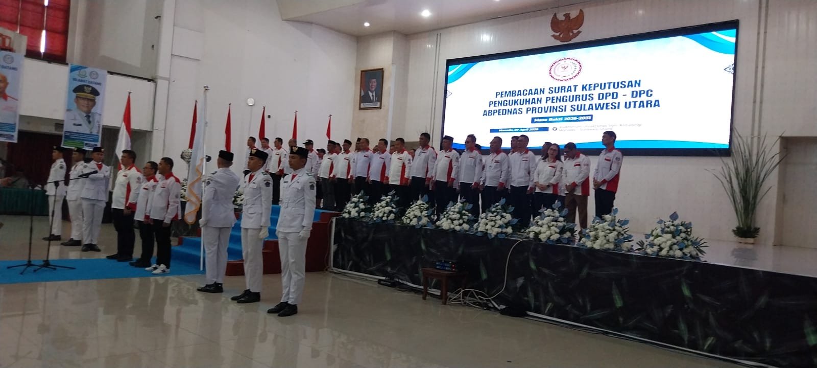 Pengukuhan Pengurus ABPEDNAS Sulawesi Utara. (Foto: Albert Nalang)