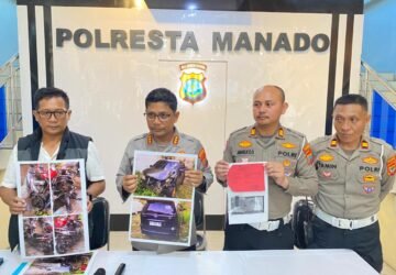 Polresta Manado Tetapkan Dua Tersangka dalam Dua Kasus Kecelakaan, Satu Libatkan Anggota Polri