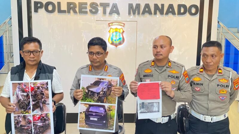 Polresta Manado Tetapkan Dua Tersangka dalam Dua Kasus Kecelakaan, Satu Libatkan Anggota Polri