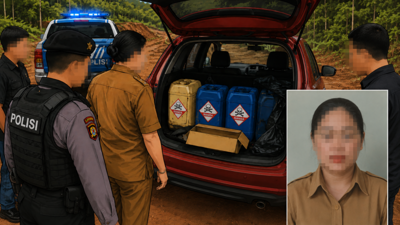 Oknum Kapitalaung Matutuang Diduga Terlibat Distribusi Sianida ke Tambang Ilegal Sangihe