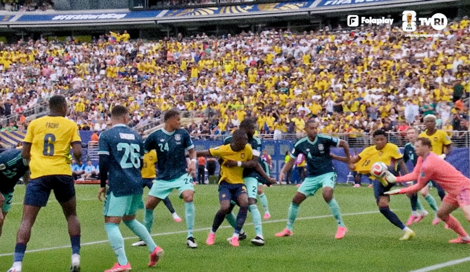 Gol kedua kemenangan Ekuador atas Jerman ke fase gugur Piala Dunia FIFA 2026. (Foto: Tangkapan layar Youtube)