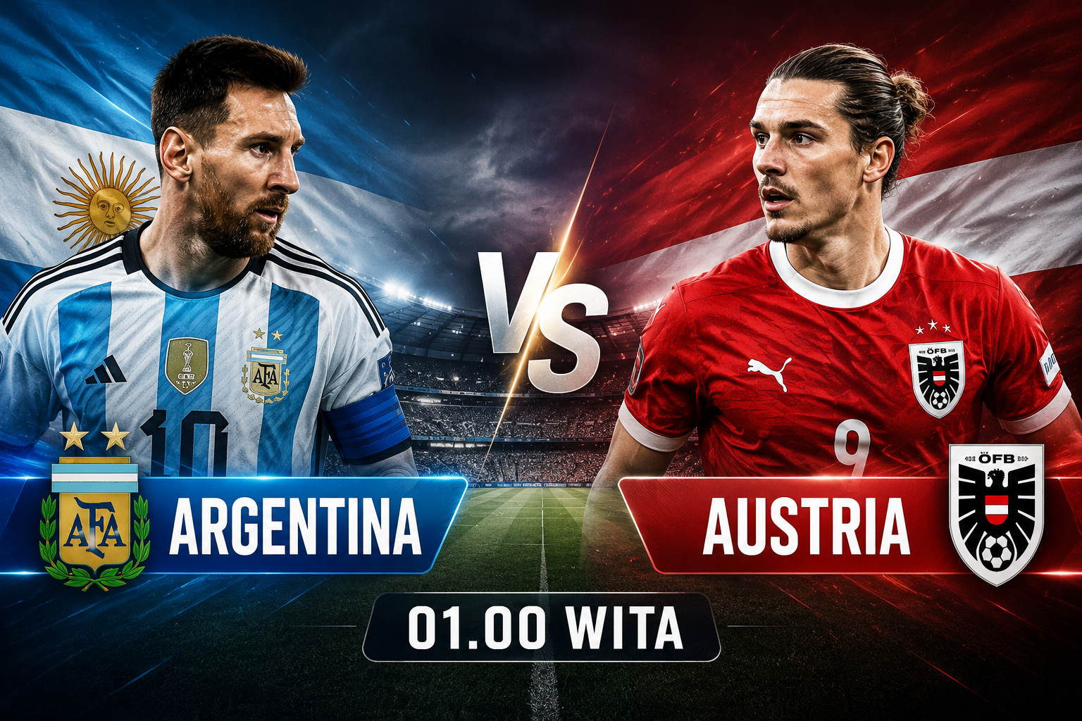 Prediksi Argentina vs Austria. (Foto: Ist)