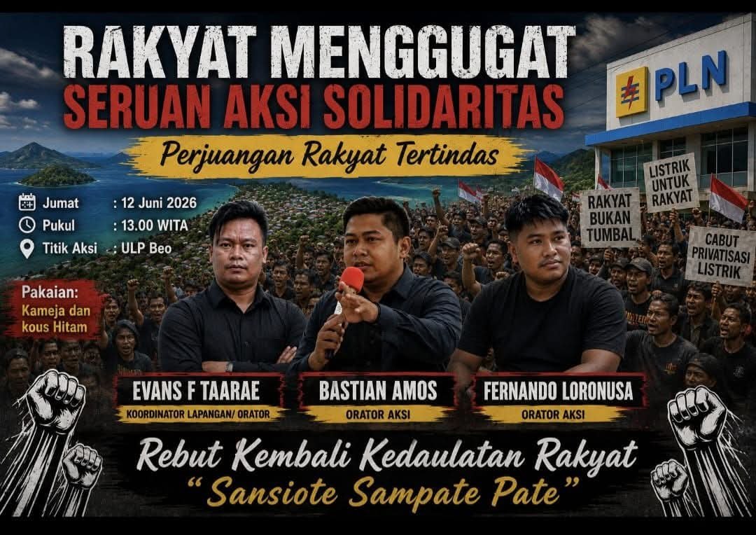 Flayer sosialisasi unjuk rasa: (Foto: Ist)