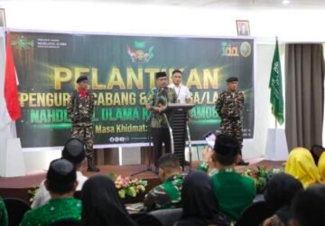 Wakili Wali Kota, Agung Adati Hadiri Pelantikan Pengurus PCNU Kota Kotamobagu