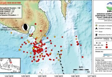 Dalam 24 Jam, BMKG Rekam 130 Gempa Susulan Pascagempa M 7,7 yang Guncang Sangihe