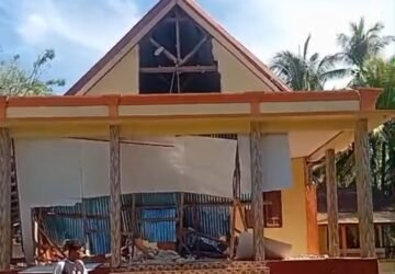 Gempa M 7,7 Rusak Rumah Warga, Sekolah dan Gereja di Kampung Matutuang