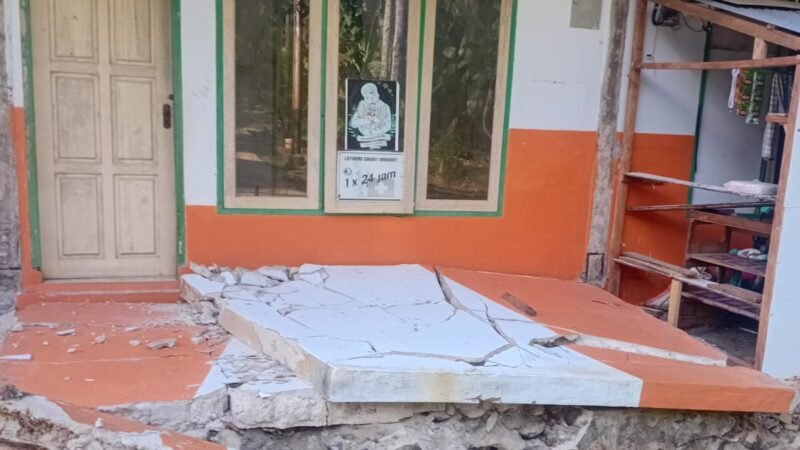 Gempa M 7,7 di Sangihe Rusak 24 Rumah, Gereja, Masjid, dan Sekolah di Kampung Matutuang