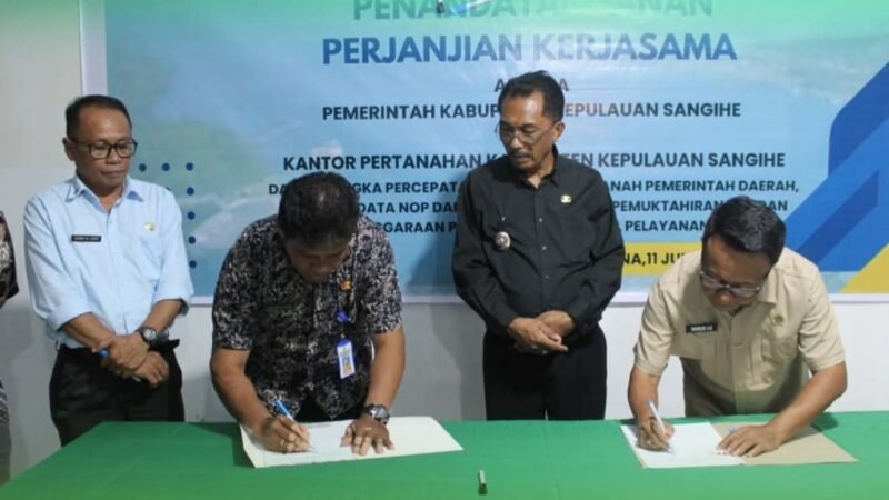 ATR/BPN dan Pemkab Sangihe Percepat Sertifikasi Tanah serta Integrasi Pajak Daerah