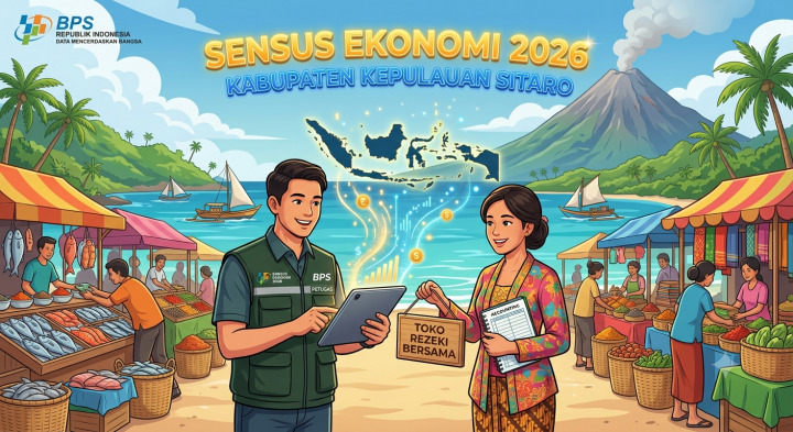Ilustrasi Sensus Ekonomi di Sitaro