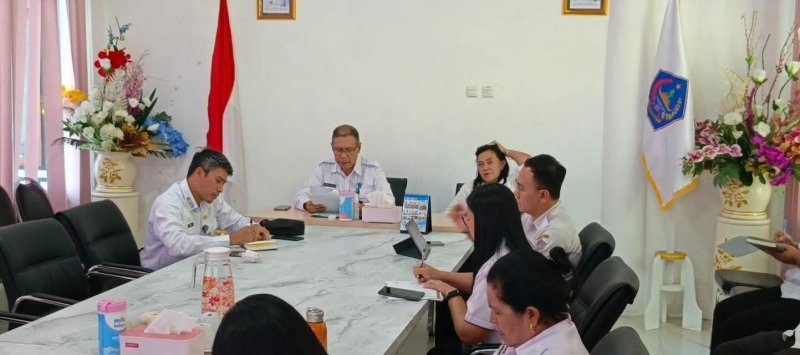 Rapat koordinasi terkait Makan Bergizi Gratis di Kabupaten Kepulauan Sitaro. (foto: Kominfo Sitaro)
