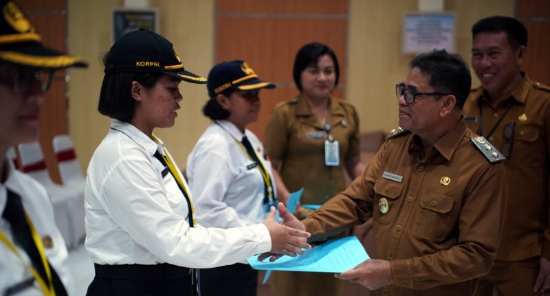 Suasana penutupan Latsar CPNS di Kabupaten Kepulauan Sitaro. (foto: Kominfo Sitaro)