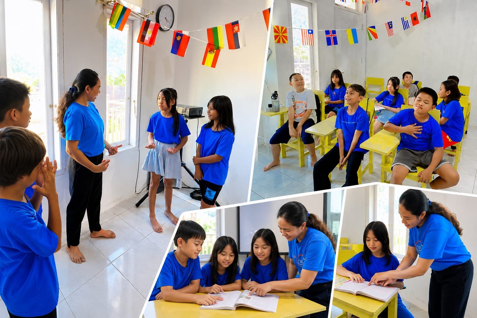 Suasana belajar di Excellcy English School. (Foto: Ist)