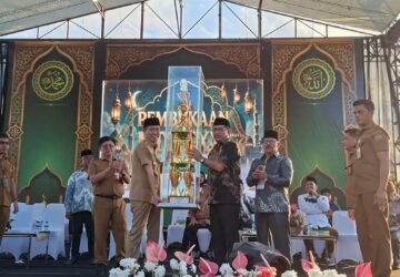 Kotamobagu Serahkan Piala Bergilir MTQ Sulut, Tanda Dimulainya MTQ XXXI di Minahasa Utara