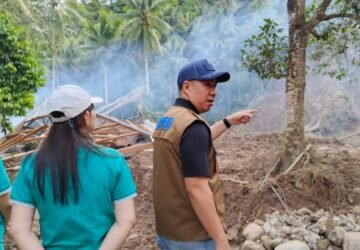 Bupati Sangihe Turun ke Lokasi Bencana, Warga Terdampak Terima Bantuan Darurat