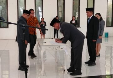 Pesan Tegas Plt Bupati Sitaro ke Pj Sekda Eddy Salindeho: “Hari Ini Dilantik, Esok Dievaluasi”