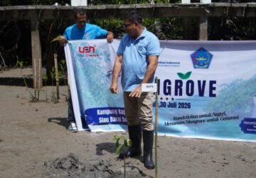 Tanam 1.100 Mangrove di Kapeta Menjadi Benteng Hijau Pesisir Sitaro