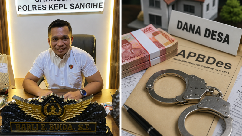 Polres Sangihe Rampungkan Kasus Dana Desa Petta Selatan, Penetapan Tersangka Segera Dilakukan
