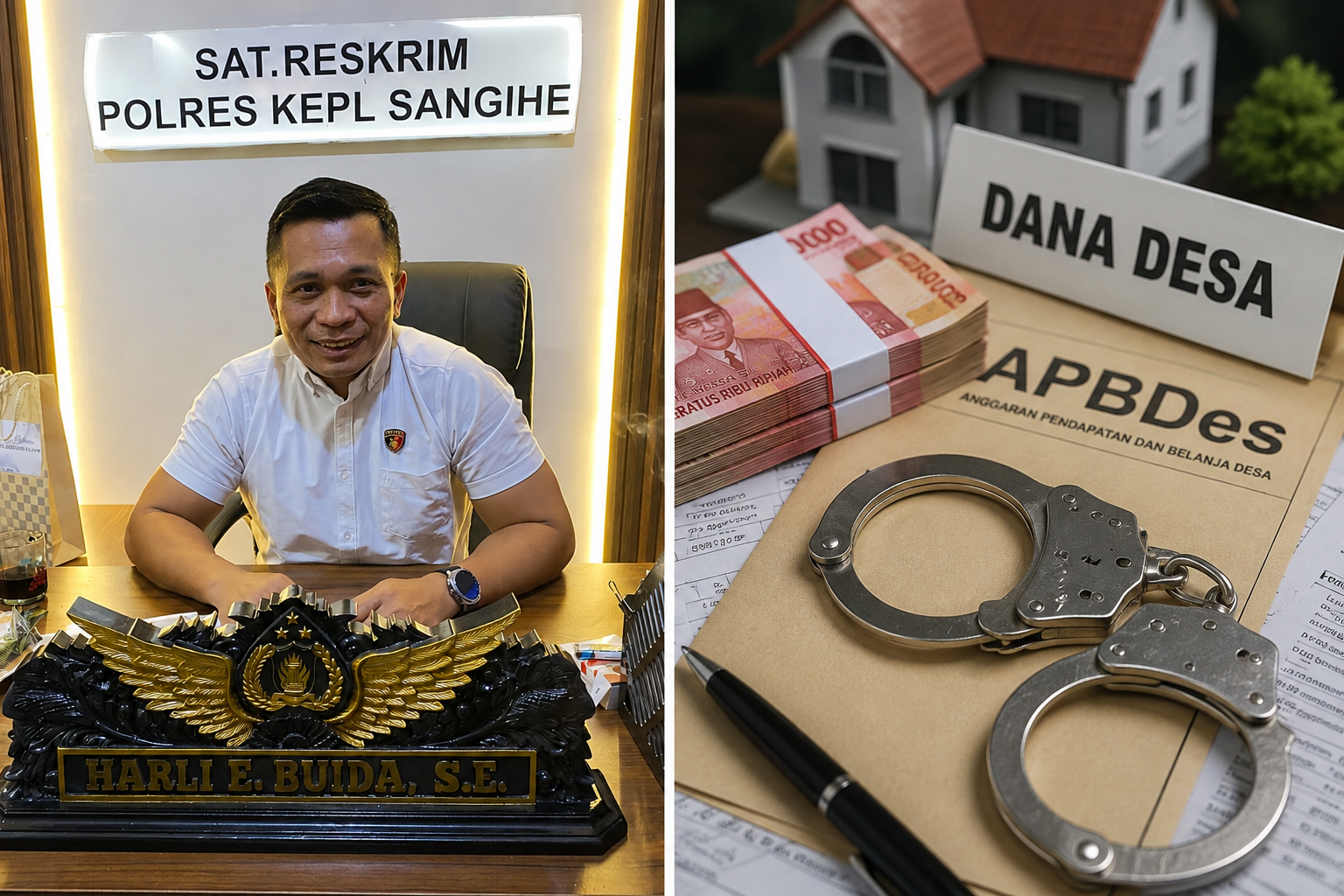 Kasat Reskrim Polres Kepulauan Sangihe IPTU Harli Buida. (Foto: Ist)