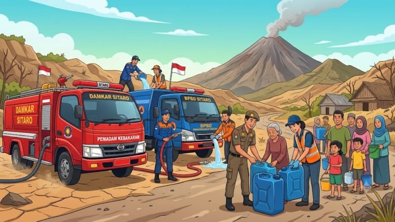 Satgas Penanggulangan Kemarau Gercep, Suplai Air Bersih ke Kampung-kampung di Sitaro