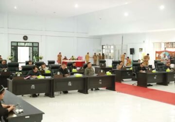 Kawal Penyesuaian Anggaran 2026, Eksekutif Beberkan Postur Fiskal di Paripurna DPRD Sitaro