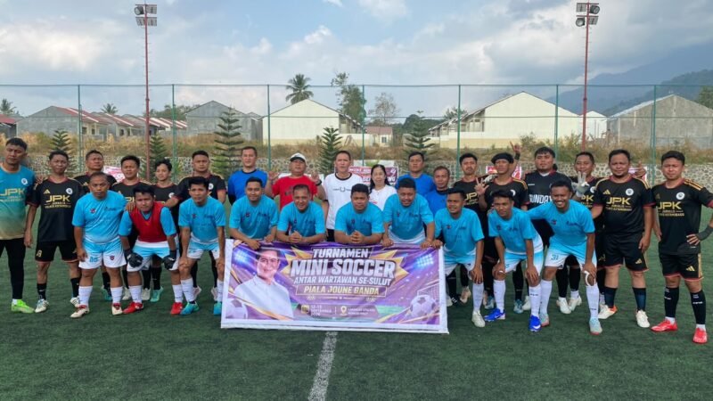 Turnamen Mini Soccer Wartawan Sulut Jadi Ruang Silaturahmi dan Sportivitas