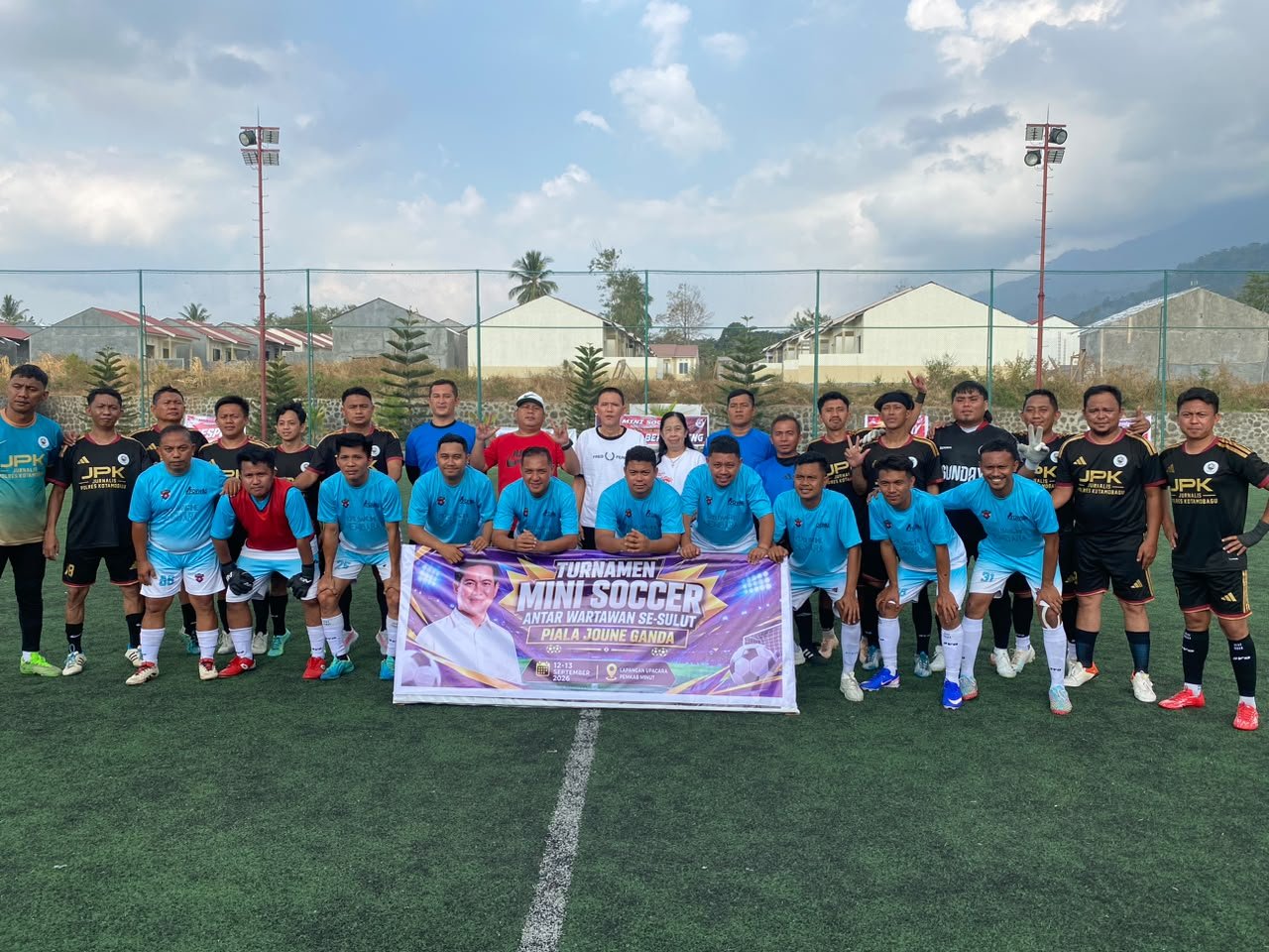 Pers Polres Kotamobagu dan Pers Membara Sangihe bertemu dalam partai final. (Foto: Ist)