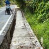Rp50 Miliar Lebih untuk Dua Proyek Jalan di Sangihe, Talud Baru Retak hingga Jebol