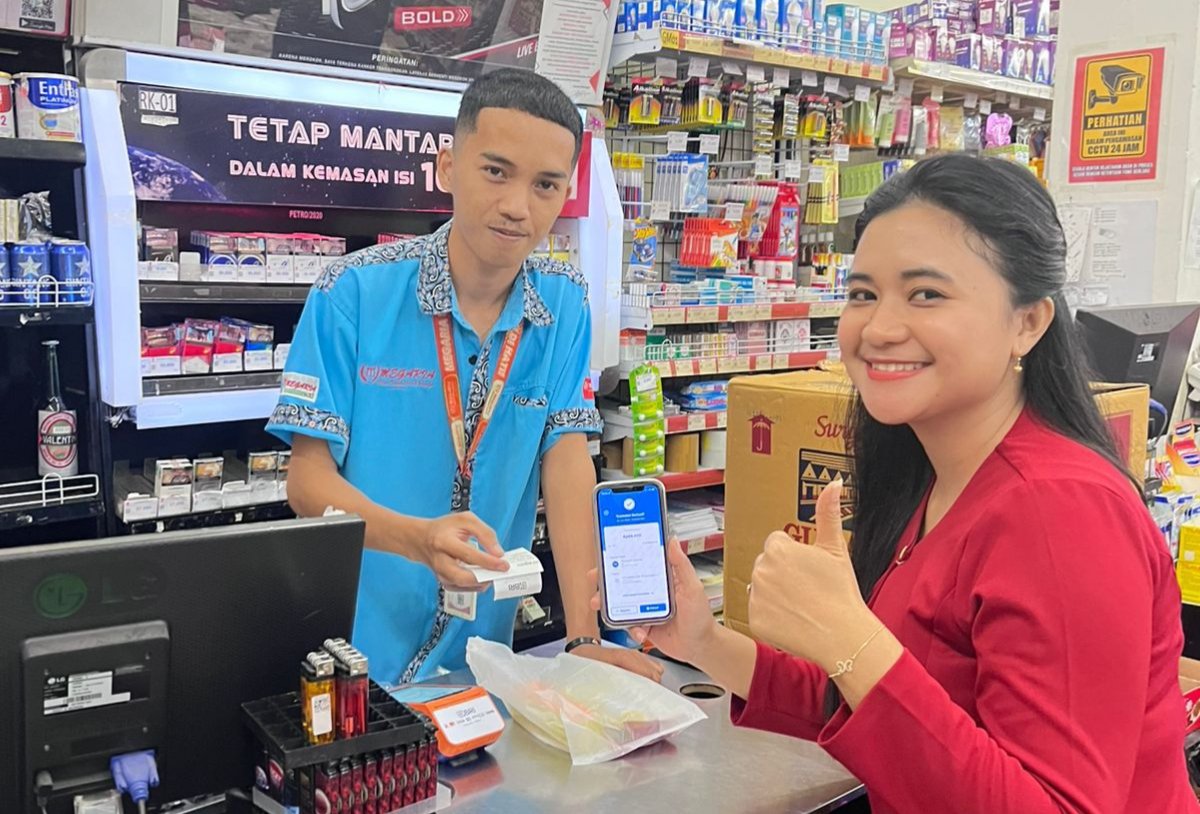 Transaksi digital melalui merchant dan QRIS terus berkembang di wilayah kerja BRI Cabang Tahuna. (Foto: Ist)
