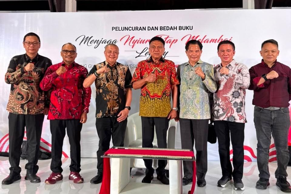 Peluncuran buku “Menjaga Nyiur Tetap Melambai: Legacy Sang Gubernur Sulawesi Utara 2016–2025” karya Olly Dondokambey di Gedung Bentara Budaya Jakarta, Palmerah, Jakarta Pusat, Rabu (26/8/2026). (Foto: Ist)