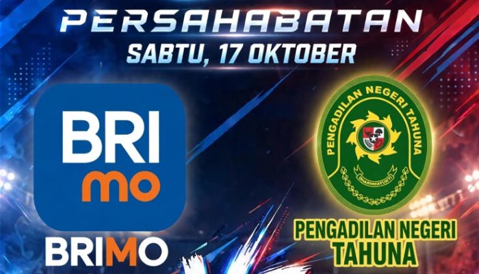 Komunitas futsal BRImo BRI Cabang Tahuna bersiap menghadapi tim Pengadilan Negeri Tahuna dalam laga persahabatan di GOR Membara, Sabtu, 17 Oktober 2026, untuk mempererat silaturahmi dan sinergi antarinstansi. (Foto: Ist)