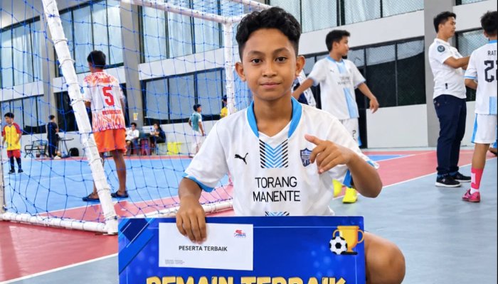 ​Predikat Pemain Terbaik, Perjalanan Vanio Johanis, Talenta Muda Sangihe menuju Cirebon United U-13