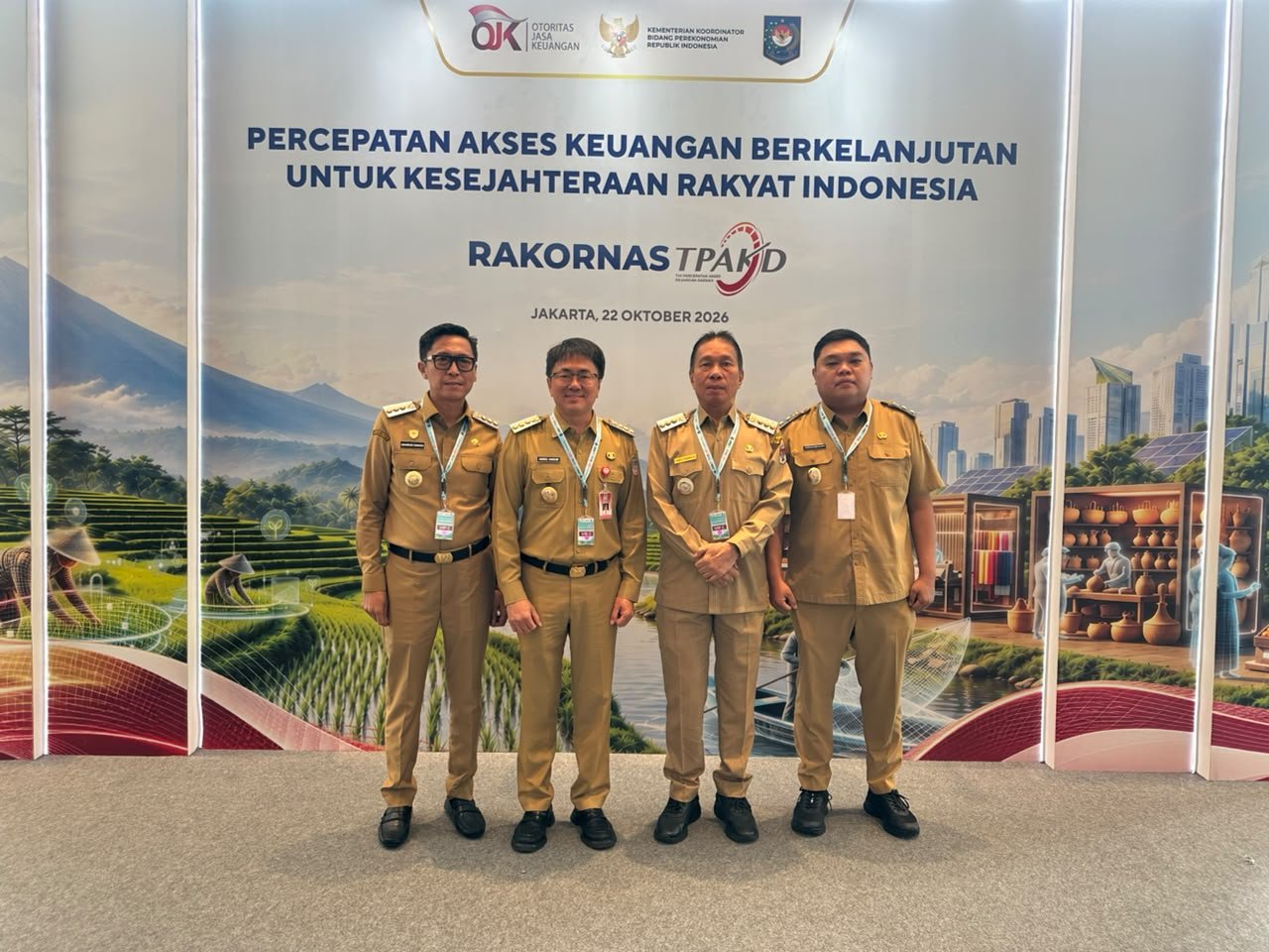 Wabup Sangihe Perjuangkan Akses Permodalan Nelayan dan UMKM di Rakornas TPAKD 2026