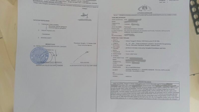 ​Nelayan Asal Towo Meninggal dengan Sejumlah Kejanggalan, Istri Lapor ke Polisi