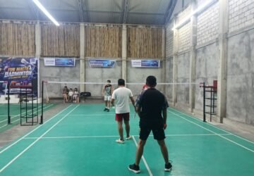 Badminton Bareng Pegawai BRI Tahuna, Jaga Kebugaran dan Kekompakan