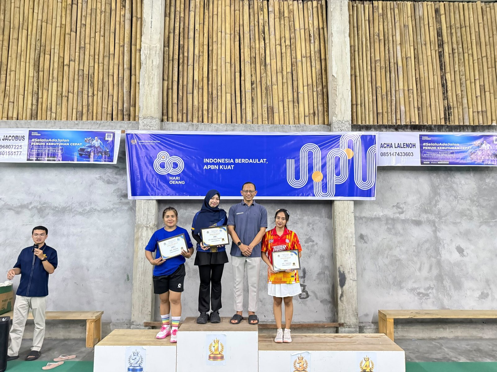 Tim BRI Cabang Tahuna meraih Juara 2 lomba badminton dalam rangka HORI 2026 pada 21 Oktober 2026, sebagai wujud sportivitas, kekompakan, dan kerja sama tim. (Foto: Ist)